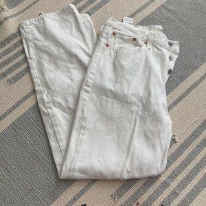 Levi's Wedgie Straight Off-white Jean